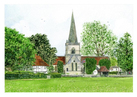 GREETING CARD: Brockham Green, Surrey