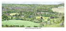 GREETING CARD: View of Dorking from Box Hill